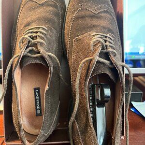 Land's End men's 8.5 brown suede shoes